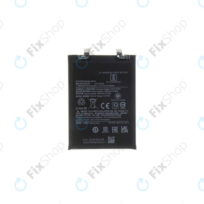 Bateria do Xiaomi Redmi Note 12 Pro 5G, BP4K, 5000mAh