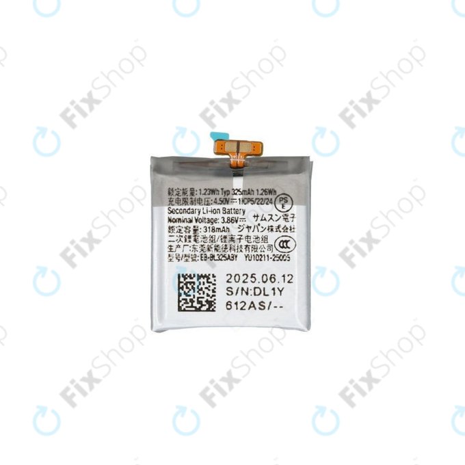 Bateria do Samsung Watch 8 L320N, L325U, EB-BL325ABY, 435mAh, GH43-05278A, Genuine Service Pack