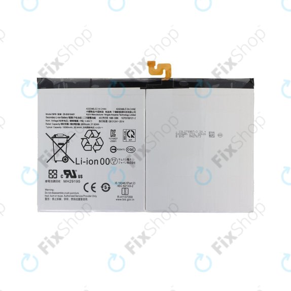 Bateria do Samsung Tab S9 FE+ X610, X616B, S9+ X810, X816B, EB-BX818ABY, 10090mAh