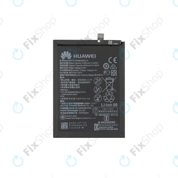 Bateria do Huawei P20, Honor 10, HB396285ECW 3400mAh, 24022573, 24022756, Genuine Service Pack