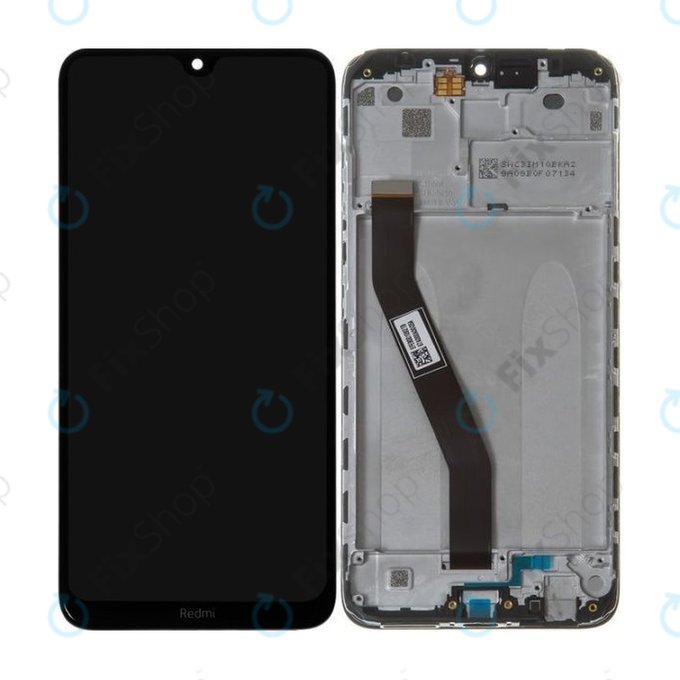 Wyświetlacz do Xiaomi Redmi 8, Redmi 8A, Ekran dotykowy z ramką, 5600040C3I00, Onyx Black, Genuine Service Pack