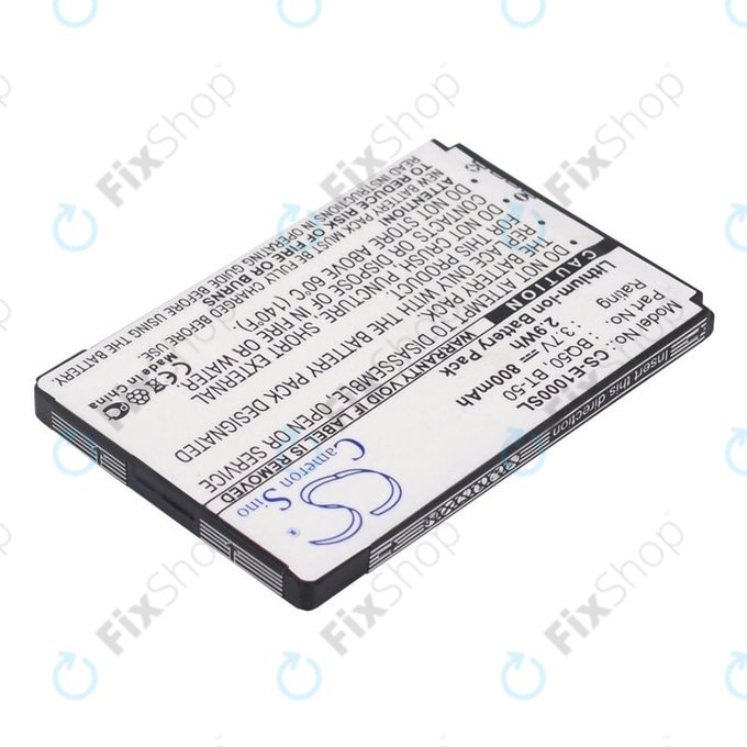 Bateria do Motorola Wilder, 800mAh, Li-Ion, 3.7V, BQ50, HQ