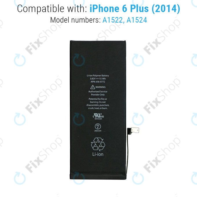 Bateria dla iPhone 6 Plus, 2915mAh
