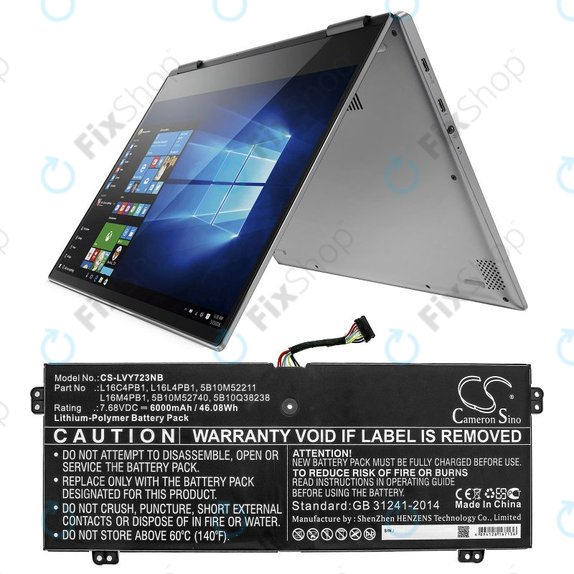 Ładowarka do Lenovo Yoga 720-13, 730-13, 6000mAh, Li-Pol, 7.68V, L16L4PB1, HQ