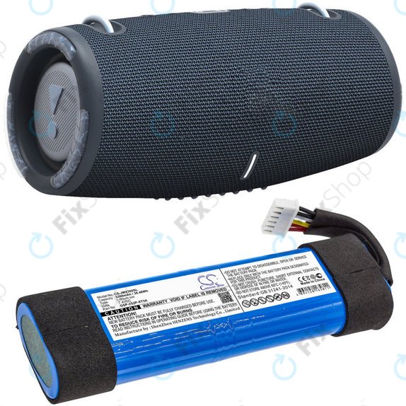 Bateria do JBL Xtreme 3, 5200mAh, Li-Ion, 7.4V, GSP-2S2P-XT3A, HQ