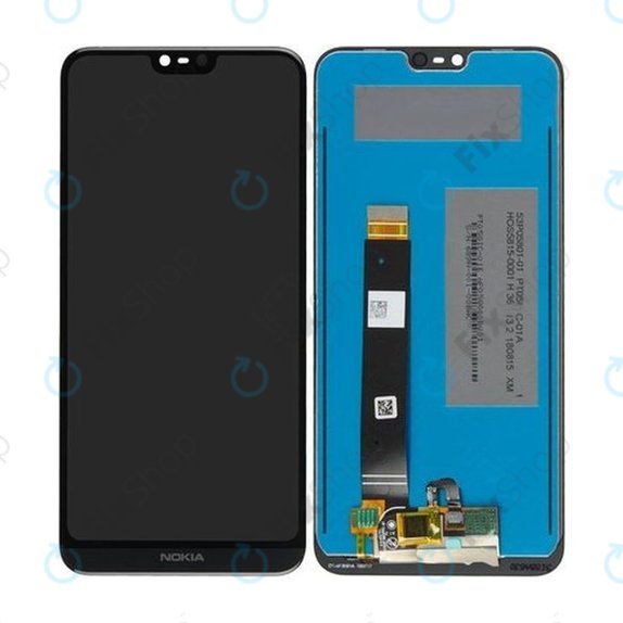 Wyświetlacz do Nokia 7.1, Ekran dotykowy bez ramki, TFT