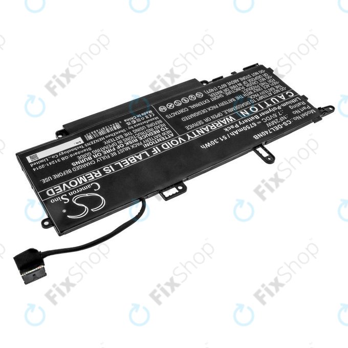 Bateria do Dell Latitude 7310 2-in-1, 7400 2-in-1, 6750mAh, Li-Pol, 7.6V, NF2MW, HQ