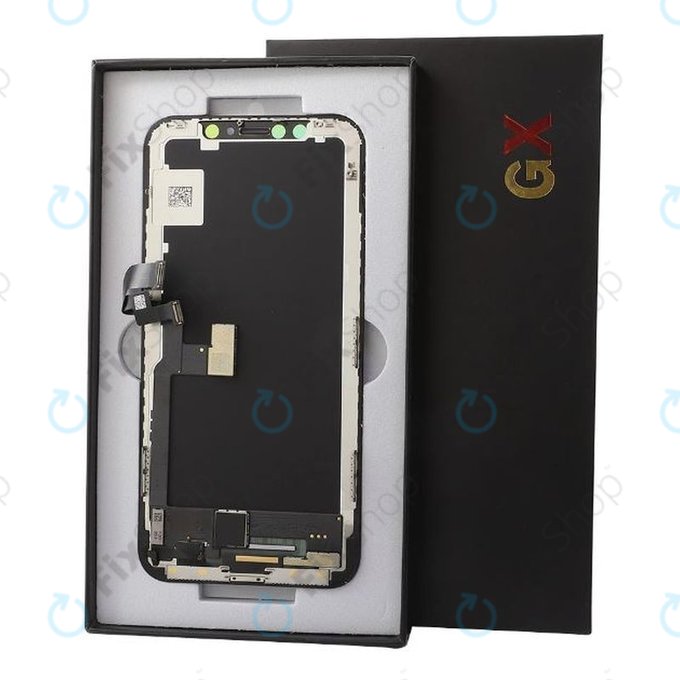 Wyświetlacz Hard OLED dla iPhone X, Ekran dotykowy z ramką, FixPremium