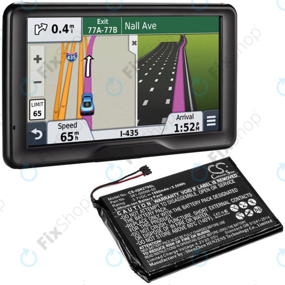 Bateria do Garmin Nüvi 2757, 1500mAh, Li-Ion, 3.7V, 361-00066-00, HQ