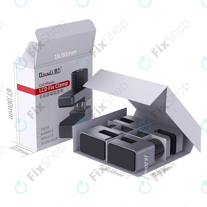 Aluminiowy zacisk z gumowym wypełnieniem, Zakres 11mm, 4szt., QianLi iClamp