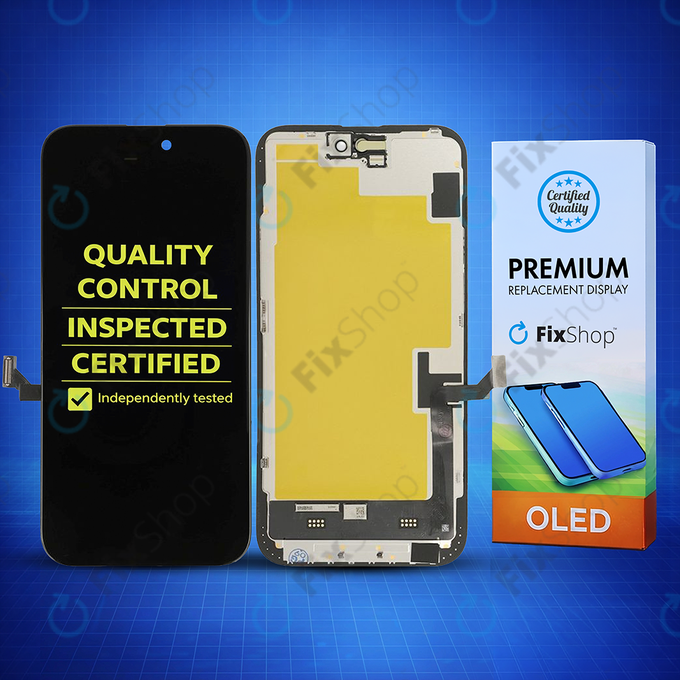 Wyświetlacz Soft OLED dla iPhone 15 Plus, Ekran dotykowy z ramką, DIAGNOSTIC