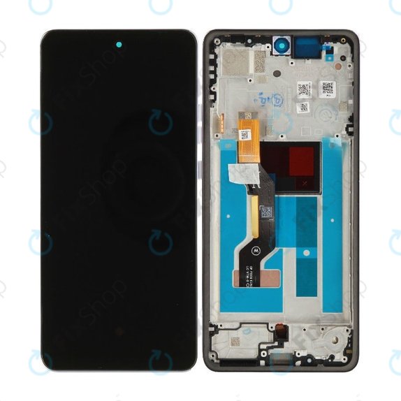 Wyświetlacz dla Motorola Moto G86 5G, Ekran dotykowy z ramką, Cosmic Sky, 5D68C30475, Genuine Service Pack