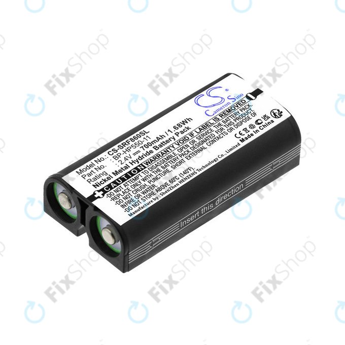 Bateria do Sony MDR, BP-HP550-11, Ni-MH, 2.4V, 700mAh, HQ