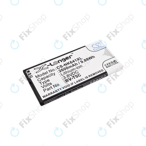 Bateria dla Microsoft Lumia 640, 2600mAh, Li-Ion, 3.8 V, BV-T5C, HQ