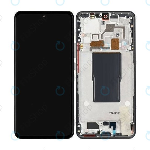 Wyświetlacz do Xiaomi 12T Pro 22081212UG, Ekran dotykowy z ramką, 560003L12U00, Czarny, Black, Genuine Service Pack