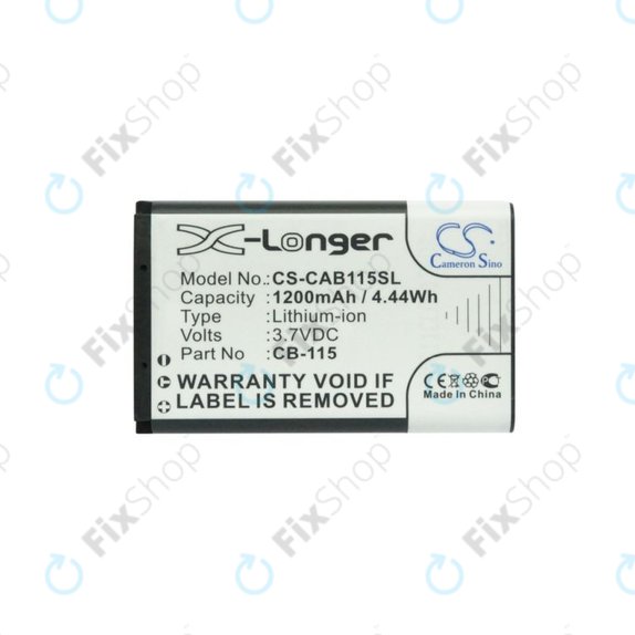 Bateria do CAT B100, 1200mAh, Li-Ion, 3.7V, CB-115, HQ