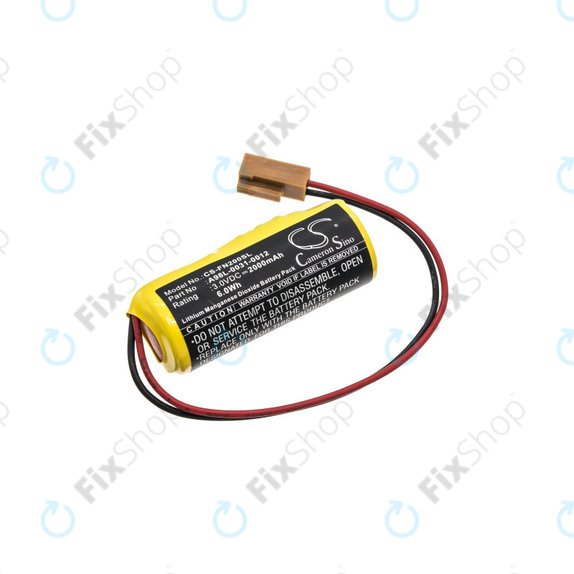 Bateria do GE Fanuc, 2000mAh, Li-MnO2, 3V, A98L-0031-0012, HQ