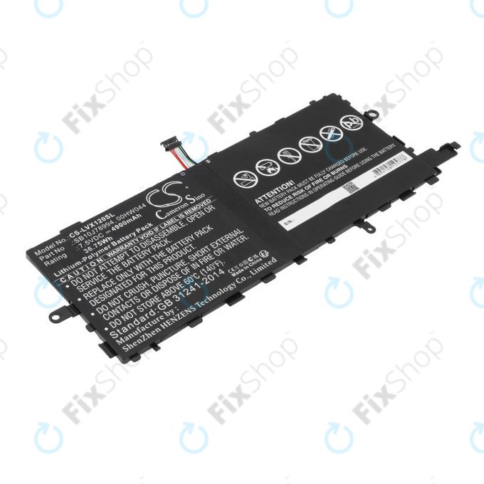 Bateria do Lenovo Thinkpad X1 Tablet, 4900mAh, Li-Pol, 7.5V, SB10J78994, HQ
