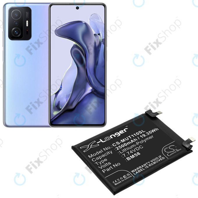 Bateria dla Xiaomi 11T Pro, 2500mAh, Li-Pol, 7.74 V, BM58, HQ
