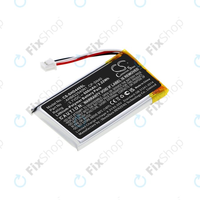 Bateria do Sennheiser Momentum 2.0, 3.0, Urbanite XL, 600mAh, Li-Pol, 3.7V, AHB622540N1, HQ