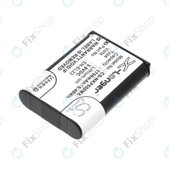 Bateria do Nikon Coolpix, 1700mAh, Li-Ion, 3.8V, EN-EL23, HQ