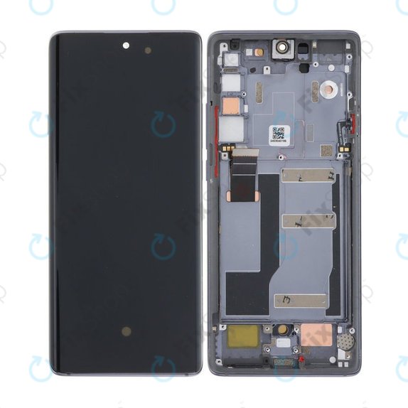 Wyświetlacz OLED do TCL 20 Pro 5G, Ekran dotykowy z ramką, Czarny, Black