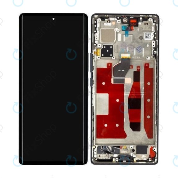 Wyświetlacz OLED do Honor 70, Ekran dotykowy z ramką, Midnight Black