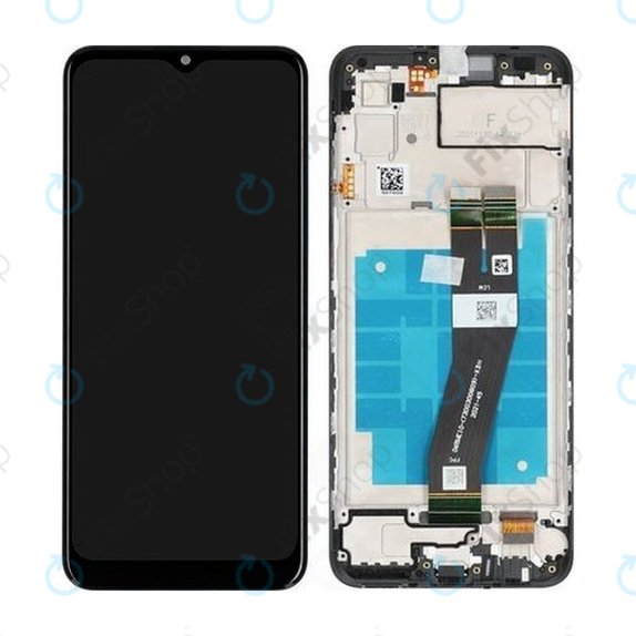 Wyświetlacz do Samsung A03 A035G, Ekran dotykowy z ramką, TFT