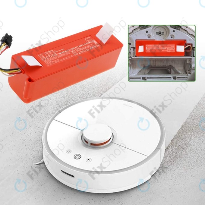 Bateria do Xiaomi Roborock E-seria, Q-seria, S-seria, BRR-2P4S-5200, Li-Ion, 14,4V 5200mAh, HQ