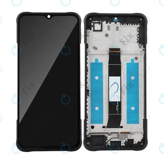 Wyświetlacz do Umidigi G5 Mecha, Ekran dotykowy z ramką, Czarny, Black, TFT