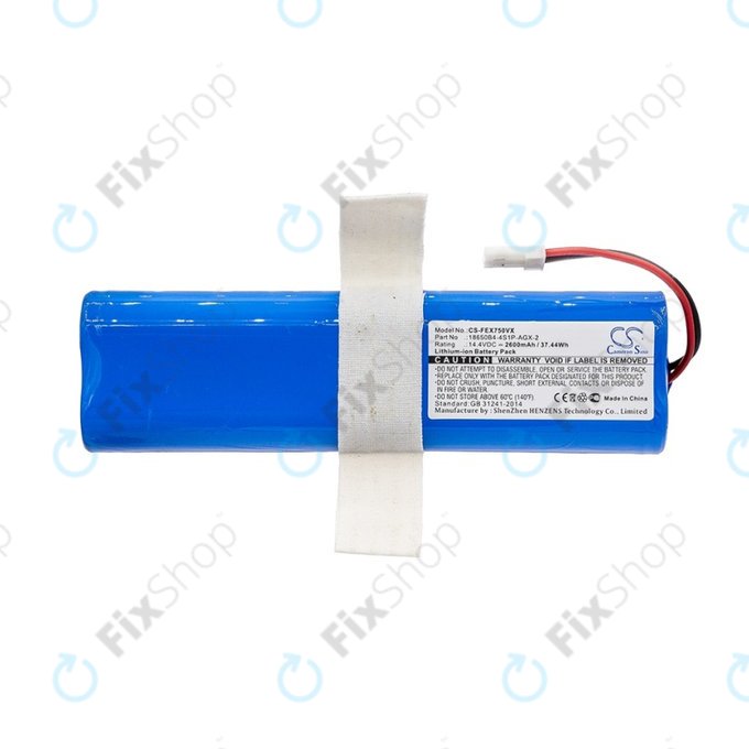 Bateria do Zaco V3, V40, V5s Pro, V5x, Silvercrest SSWR A1, SSWR B1, SSR 3000 A1, 18650B4-4S1P-AGX-2, Li-Ion, 14,4V 2600mAh, HQ