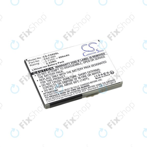 Bateria do Siemens M8, A31, CS66, SS66, 600mAh, Li-Ion, 3.7V, EBA-660, HQ