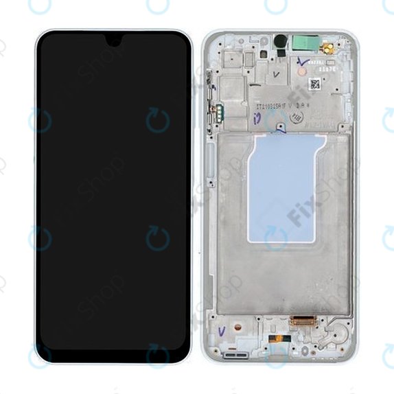Wyświetlacz do Samsung Galaxy A26 A266E, Ekran dotykowy z ramką, Biały, White, GH82-37049B, Genuine Service Pack