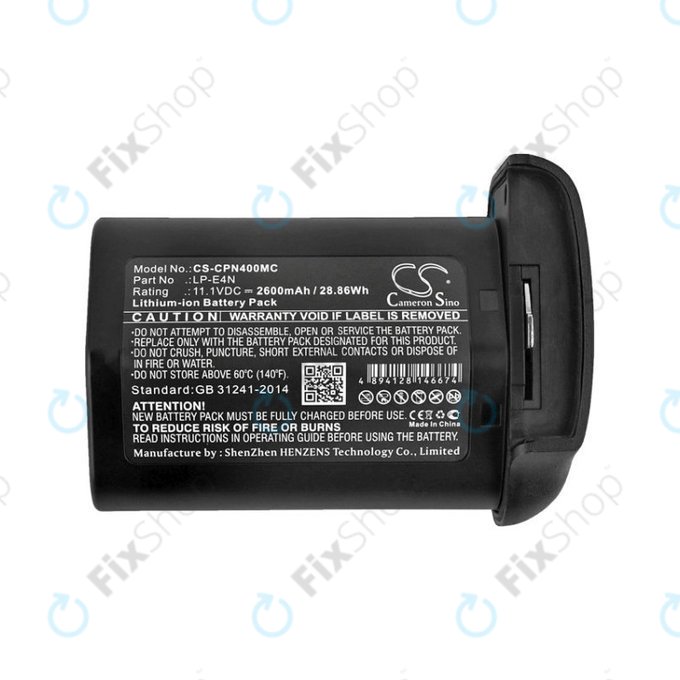 Bateria do Canon 1D Mark 3, EOS-1D MarkIII, Mr-14ex, 2600mAh, Li-Ion, 11.1V, LP-E4N, HQ