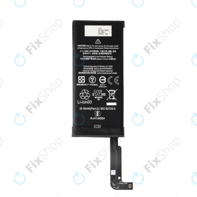 Bateria do Google Pixel 4a 4G, G025J-B, 3140mAh