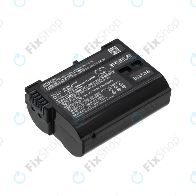 Bateria do Nikon D7000, D500, D600, D7200, D7500, Z5, Z6, EN-EL15, Li-ion, 7V, 2000mAh, HQ