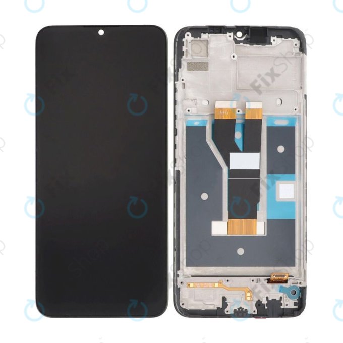 Wyświetlacz do Realme C11 2021 RMX3231, Ekran dotykowy z ramką, TFT