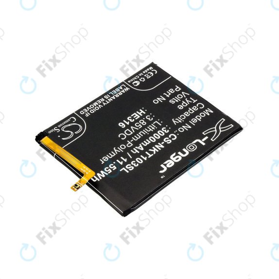 Bateria dla Nokia 6, 3000mAh, Li-Pol, 3.85 V, HE316, HQ