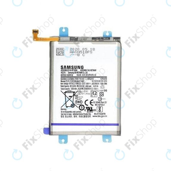 Bateria do Samsung A04s, A12, A13, A13 5G, A21s, M12, EB-BA217ABY, 5000mAh, GH82-22989A, GH82-29803A, Genuine Service Pack