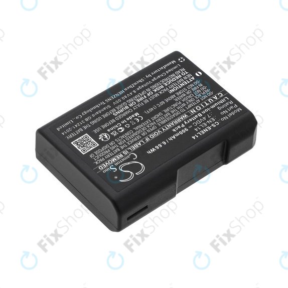 Bateria do Nikon D3100 DSLR, 900mAh, Li-Ion, 7.4V, EN-EL14, HQ