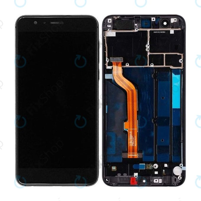 Wyświetlacz do Huawei Honor 8, Ekran dotykowy z ramką, Midnight Black, TFT