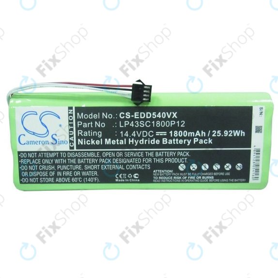 Bateria do Ecovacs Deebot D-seria, LP43SC1800P12, Ni-MH, 14,4V 1800mAh, HQ