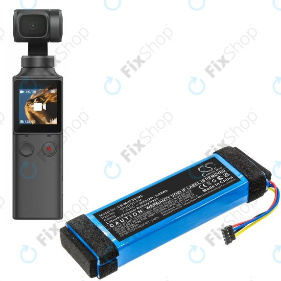 Bateria do Xiaomi Fimi Palm, 800mAh, Li-Pol, 7.4V, GH3DC01FM, HQ