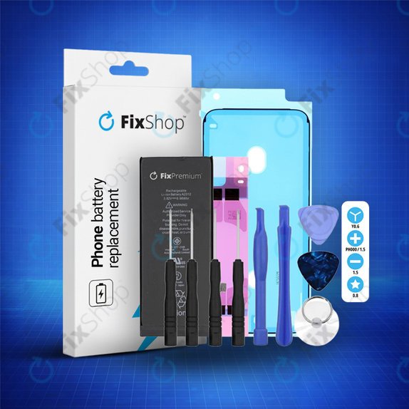 Bateria dla iPhone SE (2nd Gen 2020), 1821mAh, Klej (Adhesive), Narzędzia, FixPremium