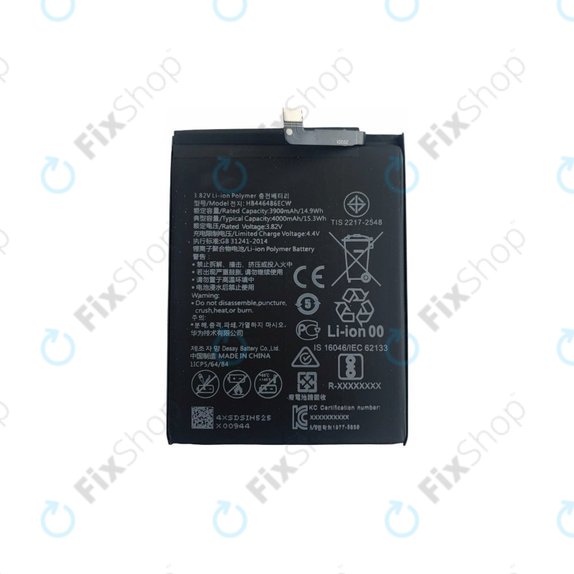 Bateria do Huawei P Smart Z, Honor 9X, P20 Lite (2019), HB446486ECW, 4000mAh