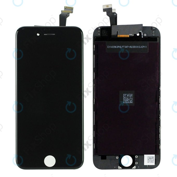 Wyświetlacz dla iPhone 6, Black, Ekran dotykowy z ramką, Refurbished
