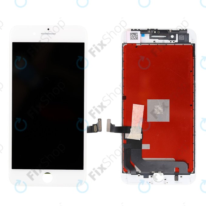 Wyświetlacz dla iPhone 8 Plus, White, Ekran dotykowy z ramką, Refurbished
