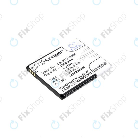 Bateria do Panasonic Kx-Tu150, Kx-Tu150exr, 1300mAh, Li-Ion, 3.7V, 454854AR, HQ