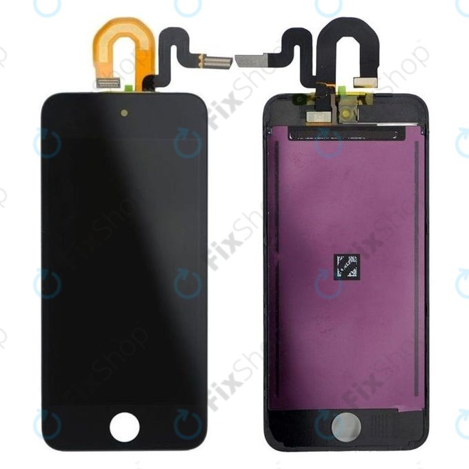Wyświetlacz LCD dla iPod Touch (5th Gen, 6th Gen, 7th Gen), Black, Ekran dotykowy z ramką