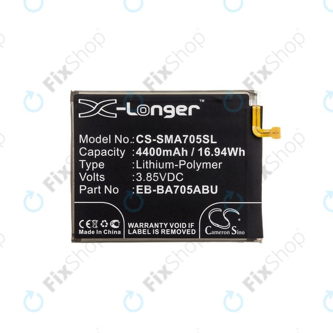 Bateria dla Samsung A70 A705F, 4400mAh, Li-Pol, 3.85 V, EB-BA705ABU, HQ